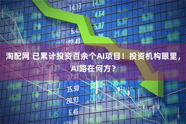 淘配网 已累计投资百余个AI项目！投资机构眼里，AI路在何方？